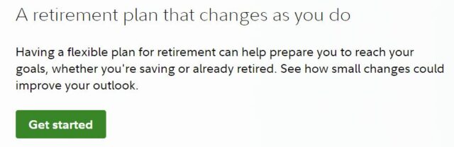 Fidelity Retirement Planning Tool: High-Level Model, Not Tactical