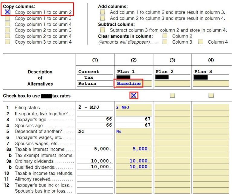 Tax planning with turbotax what if worksheet roth conversion