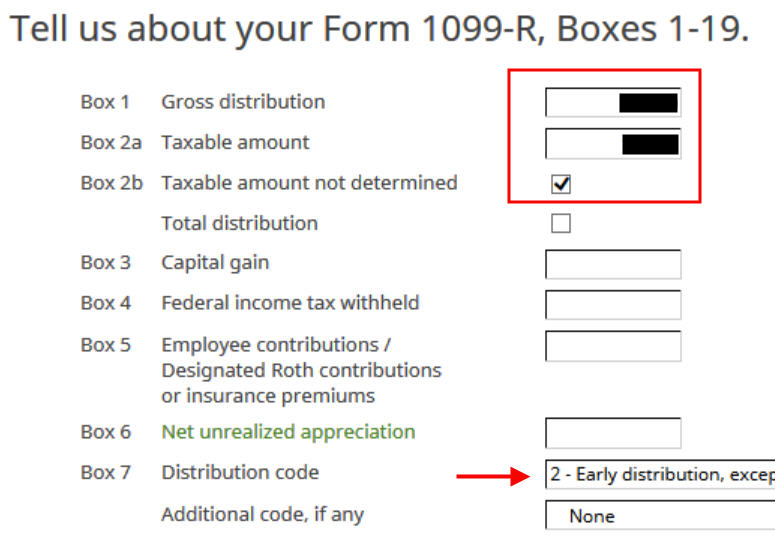 Split-Year Backdoor Roth IRA in H&R Block, 2nd Year