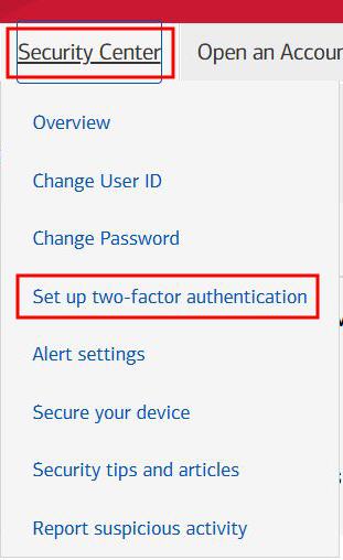 set up two-factor authentication