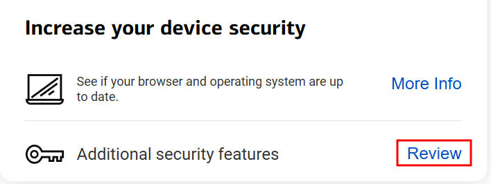 additional security features