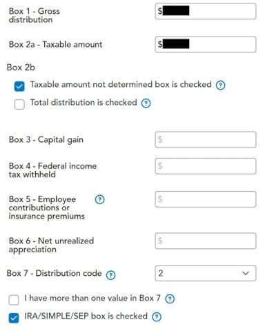 Split-Year Backdoor Roth IRA in TurboTax, Year 2